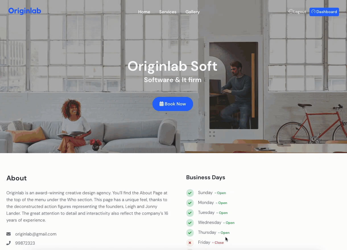 Aoxio - SaaS Multi-Business Booking & Appointment Scheduling Software