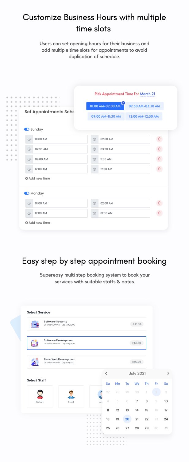 Aoxio - SaaS Multi-Business Booking & Appointment Scheduling Software