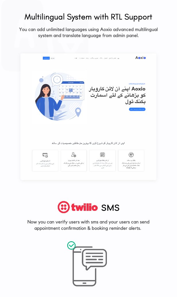 Aoxio - SaaS Multi-Business Booking & Appointment Scheduling Software